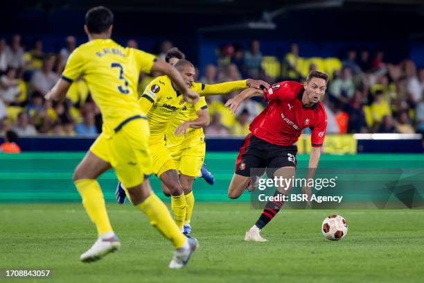 Nemanja Matic of Stade Rennes FC during the UEFA Europa League match between Villarreal CF and Stade Rennes FC at the Estadio de La Ceramica on...