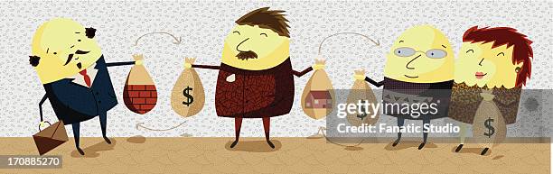 illustrative representation showing business - value chain stock illustrations