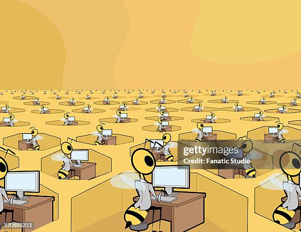 buzzy bees - department of agriculture stock illustrations