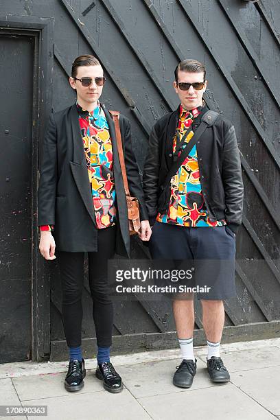 Photographers Stefano Colombini wears Doc martens shoes, Stella McCartney trousers and shirt, Comme des Garcons shirt, Sunglasses Salice with...