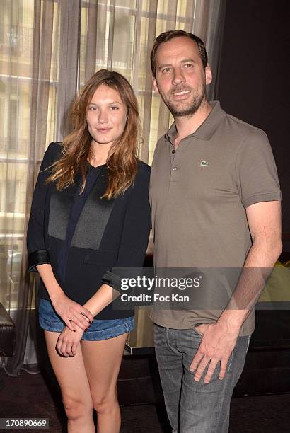 Ana Girardot and Fred Testot attend the 'Fete du Cinema 2013' Press Conference at the Hotel Pershing Hall on June 19, 2013 in Paris, France.