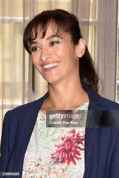 Rachida Brakni attends the 'Fete du Cinema 2013' Press Conference at the Hotel Pershing Hall on June 19, 2013 in Paris, France.