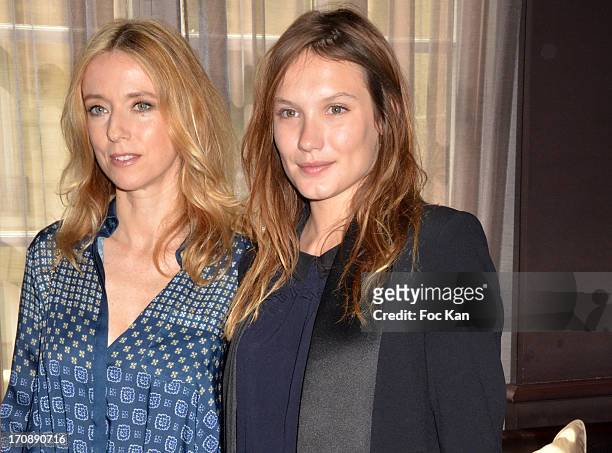 Lea Drucker and Ana Girardot attend the 'Fete du Cinema 2013' Press Conference at the Hotel Pershing Hall on June 19, 2013 in Paris, France.