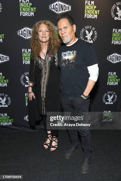 Leslie Bryans and A Martinez attend the 2023 Film Independent Forum at DGA Theater Complex on September 29, 2023 in Los Angeles, California.