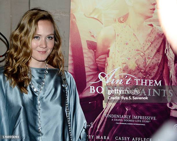 Actress Louisa Krause attends the after party for the Opening Night premiere of "Ain't Them Bodies Saints" hosted by The Cinema Society at Skylight...