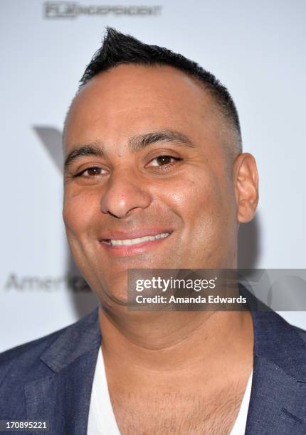 Comedian Russell Peters attends the "Tapia" premiere during the 2013 Los Angeles Film Festival at Regal Cinemas L.A. Live on June 19, 2013 in Los...
