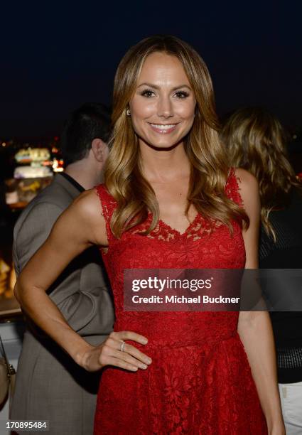 Actress Stacy Keibler attends Mary-Kate Olsen, Ashley Olsen, and InStyle Editor Ariel Foxman celebrate the launch of the Elizabeth and James Fall...