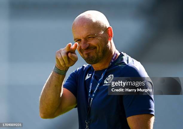 Paris , France - 6 October 2023; Scotland head coach Gregor Townsend during the Scotland rugby captain's run at the Stade de France in Paris, France.