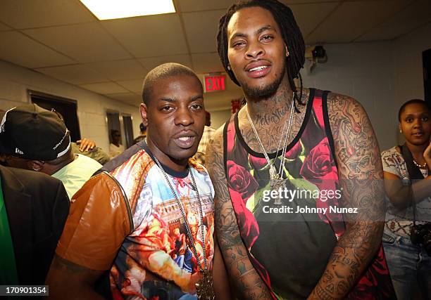 Uncle Murda and Waka Flocka Flame attend B.B. King Blues Club & Grill on June 19, 2013 in New York City.