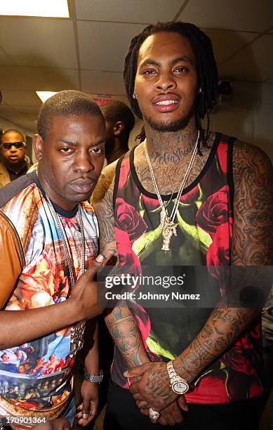 Uncle Murda and Waka Flocka Flame attend B.B. King Blues Club & Grill on June 19, 2013 in New York City.