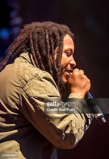 Stephen Marley performs at Marymoor Park on June 19, 2013 in Redmond, Washington.
