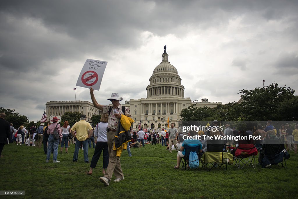 Glenn Beck and the Tea Party rally on the West Front of the United States Capitol.