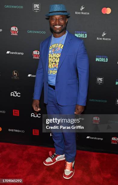 Taye Diggs attends 2023 A3C Conference at AmericasMart Atlanta on September 29, 2023 in Atlanta, Georgia.