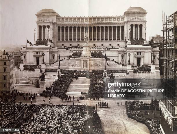 Inauguration of the monument to Victor Emmanuel II known as Vittoriano, Rome, 1911. Italy, 20th century.