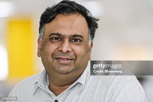 Ajay Goel, chief executive officer of Tata Power Solar Systems Ltd., poses for a photograph in Bangalore, India, on Tuesday, June 11, 2013. Tata...