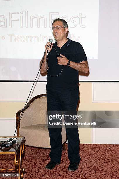 Mario Sesti attends a TaoClass lecture as part of Taormina Filmfest 2013 on June 20, 2013 in Taormina, Italy.