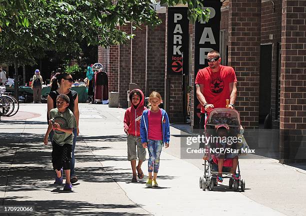 Henry Samuel, Johan Samuel, Leni Samuel, Martin Kristen and Lou Samuel as seen on June 19, 2013 in New York City.