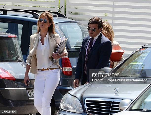 Elena Cue and Miriam Lapique are seen on May 22, 2013 in Madrid, Spain.