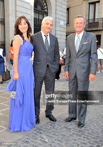 Luis Astolfi attends the wedding of Rosa Clara and Josep Artigas at Barcelona Townhall on June 15, 2013 in Barcelona, Spain. Rosa Clara is the owner...