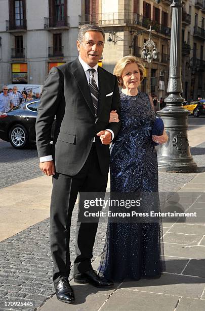 Josep Artigas attends his wedding with Rosa Clara at Barcelona Townhall on June 15, 2013 in Barcelona, Spain. Rosa Clara is the owner of one of the...