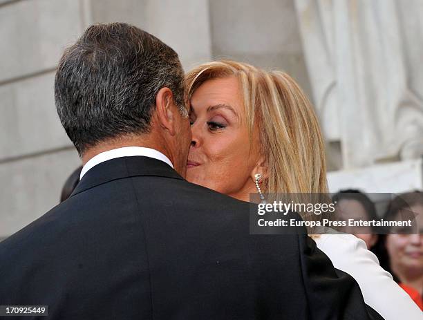 Wedding of Rosa Clara and Josep Artigas at Barcelona Townhall on June 15, 2013 in Barcelona, Spain. Rosa Clara is the owner of one of the most...