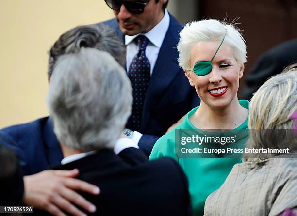 Maria de Villota attends the wedding of her brother Emilio Villota and Elda Benitez-Inglott Bellini at Espiritu Santo Church on June 8, 2013 in Las...