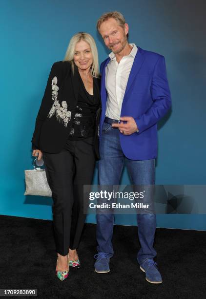 Lisa Jey Schanley and Tom Schanley attend the grand opening of Sphere on September 29, 2023 in Las Vegas, Nevada.