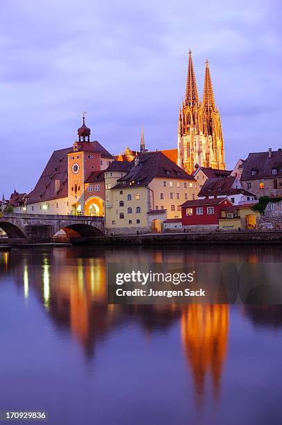 historic regensburg - regensburg stock pictures, royalty-free photos & images