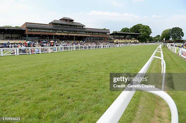 General view of the course at Ripon Racecourse on June 20, 2013 in Ripon, England.