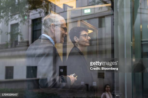 Allan Joseph Bankman and Barbara Fried, parents of FTX Co-Founder Sam Bankman-Fried, arrive at court in New York, US, on Friday, Oct. 6, 2023. Former...