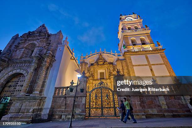 catedral metropolitana - sucre stock pictures, royalty-free photos & images