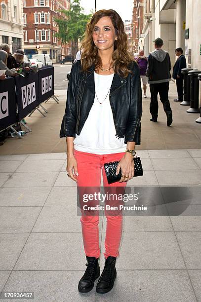 Kristen Wiig sighted at BBC Radio studios on June 20, 2013 in London, England.