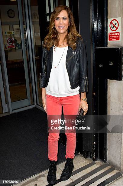 Kristen Wiig sighted at BBC Radio studios on June 20, 2013 in London, England.