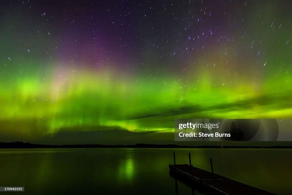 Aurora Borealis over Burntside Lake