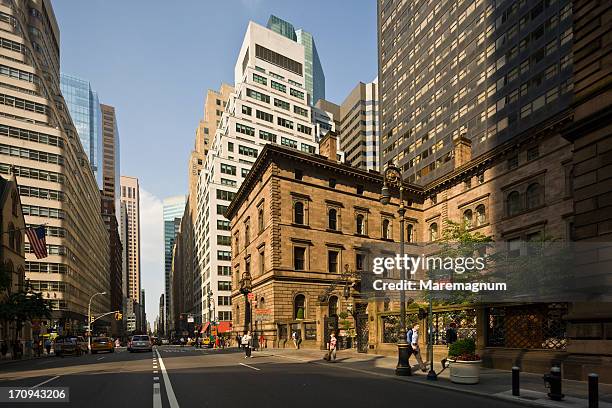 view of madison avenue - madison avenue stock pictures, royalty-free photos & images