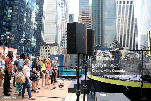 Josh Krajcik performs during the MTV, VH1, CMT & LOGO 2013 O Music Awards on June 20, 2013 in New York City.