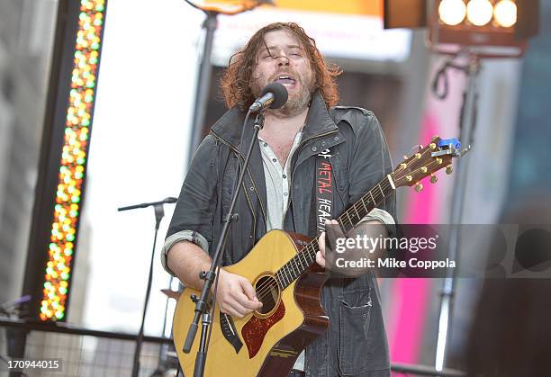 Josh Krajcik performs during the MTV, VH1, CMT & LOGO 2013 O Music Awards on June 20, 2013 in New York City.