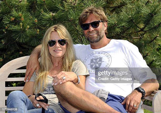 Juergen Klopp and his wife Ulla attend the Skiclub Kampen season opening on June 20, 2013 in Kampen , Germany.