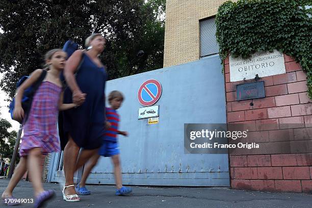 General view of the mortuary of Policlinico Umberto I hospital on June 20, 2013 in Rome, Italy. 'The Sopranos' actor James Gandolfini died of a...