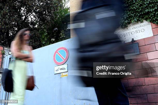 General view of the mortuary of Policlinico Umberto I hospital on June 20, 2013 in Rome, Italy. 'The Sopranos' actor James Gandolfini died of a...