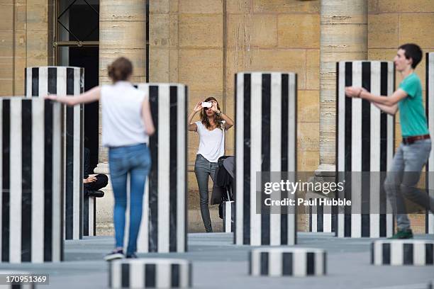 Model Gisele Bundchen is sighted at the Palais Royal on June 20, 2013 in Paris, France.