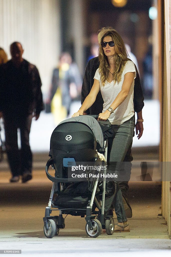 Gisele Bundchen Sighting In Paris