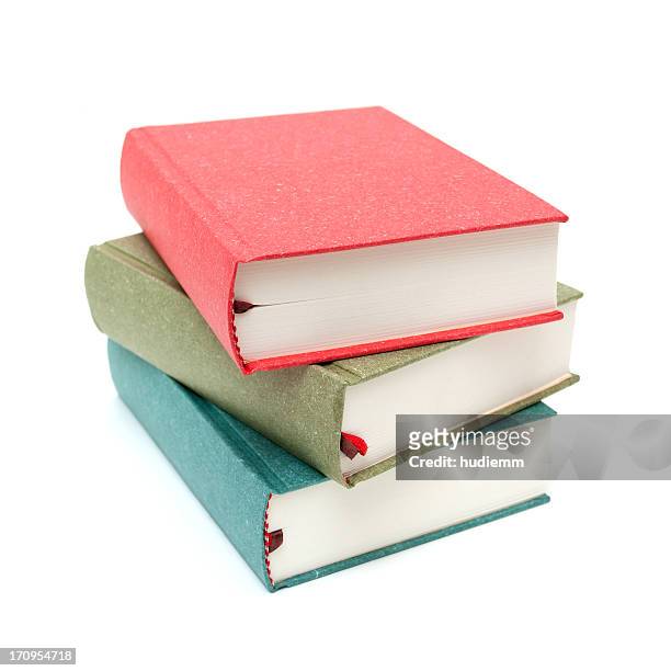 stack of books isolated on white background - stack of books stock pictures, royalty-free photos & images