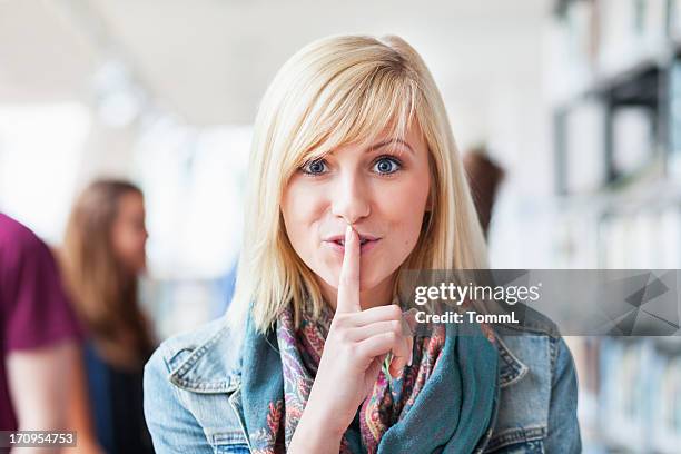 silence please - silence stockfoto's en -beelden