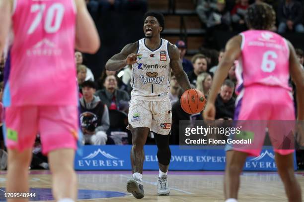 Patrick Miller of Cairns Taipans during the round one NBL match between New Zealand Breakers and Cairns Taipans at Spark Arena, on September 30 in...