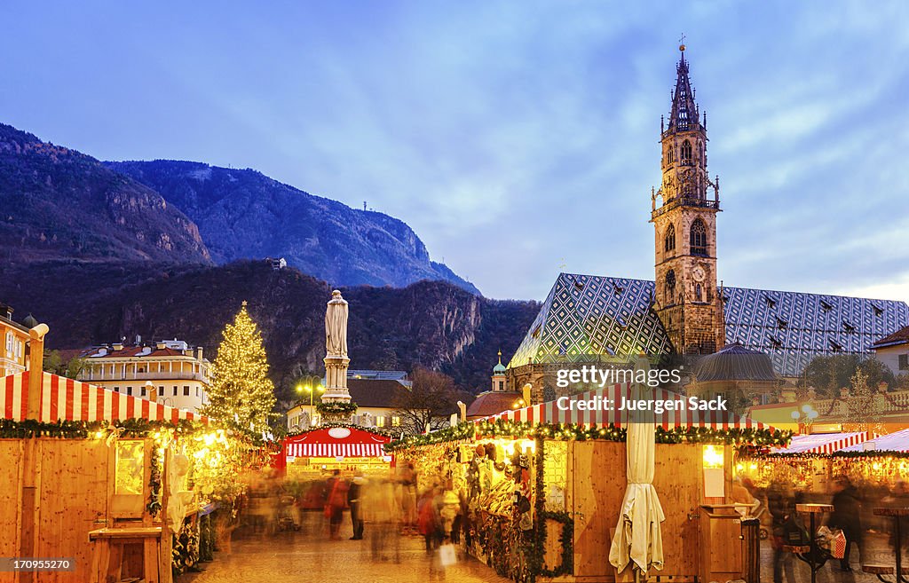 Christmas market in Bozen, South Tyrol
