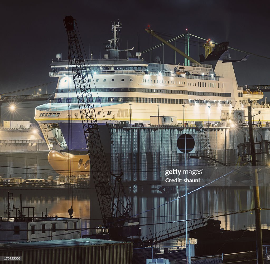 Ferry in Dry Dock