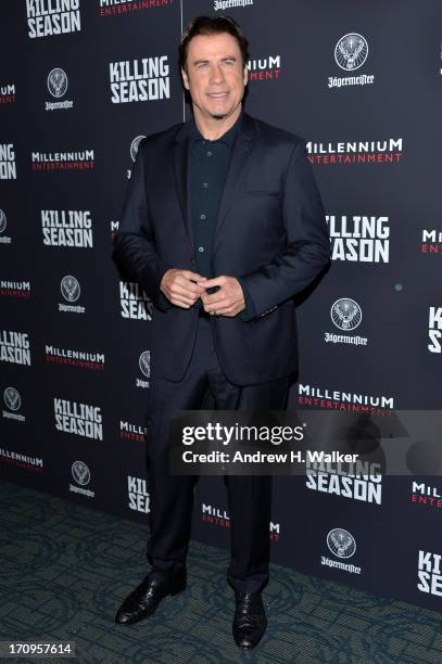 Actor John Travolta attends the "Killing Season" New York Premiere at Sunshine Landmark on June 20, 2013 in New York City.