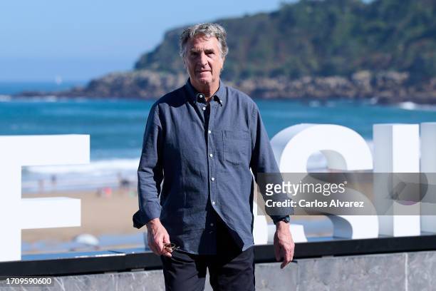 François Cluzet attends the "Un Metier Serieux / A Real Job " photocall during the 71st San Sebastian International Film Festival at the Kursaal...
