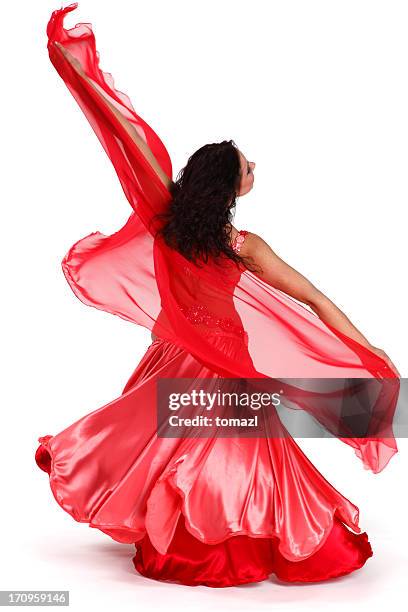 female dancer  spinning - belly dancing stock pictures, royalty-free photos & images